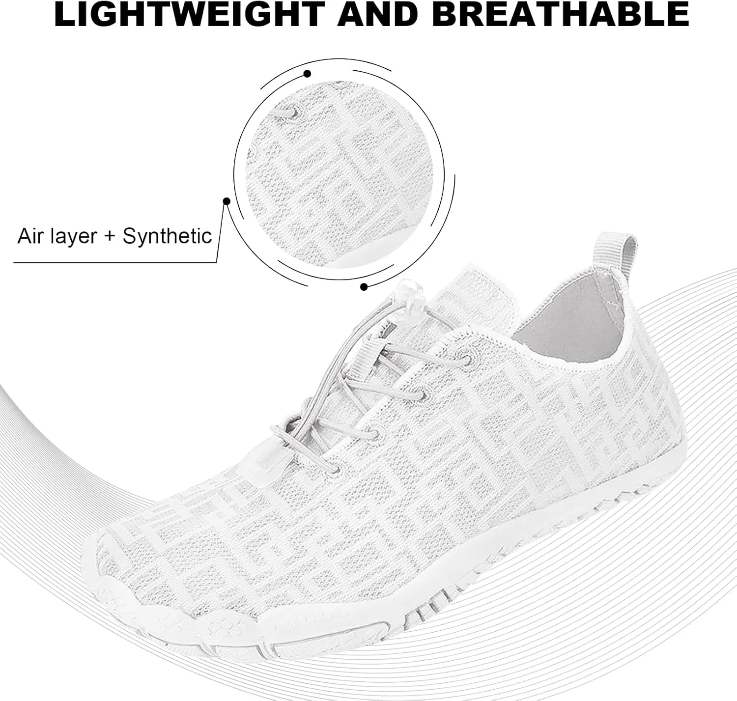 Hike Barefoot Shoes Womens Mens Water Shoes, Hiking Footwear Healthy Barefoot Shoes Women Men, Wide Toe Box Non-Slip Outdoor Sports Zero Drop Shoes