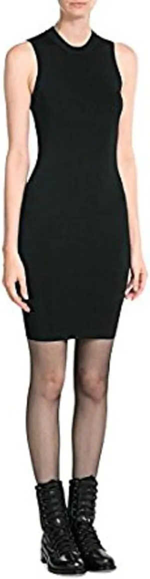 Jersey Dress with Cut-Out Detail Medium Black