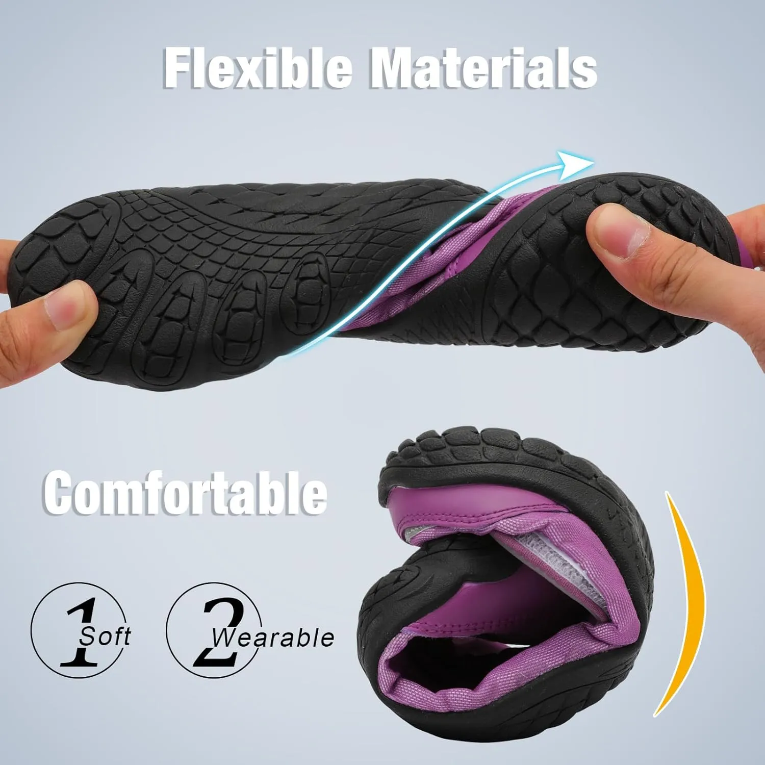 JIASUQI Water Shoes for Men Women Barefoot Swim Beach Shoes Quick Dry Hiking Shoes Sneakers for Adults