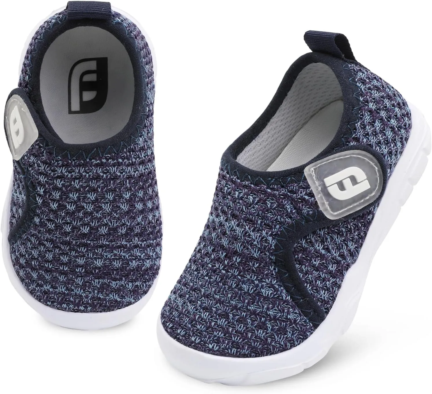 JOINFREE Toddler Boys Girls Barefoot Shoes Breathable Kids Sneakers Lightweight Walking Shoes Slip On Tennie Shoes Wide School Shoes