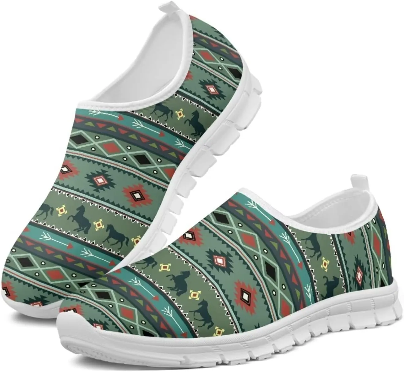 JoyLamoria Slip On Sneakers Unisex Walking Shoes Non Slip Rubber Sole Running Shoes Sneakers Footwear Arch Support