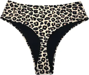 Kepblom Women's Thong Rave Bottoms High Waisted Bikini Bottom High Cut Panties for Dance Festival