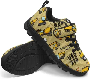 Kids Shoes for Boys Breathable Lightweight Single Buckle Sneakers Low Top Mesh Athletic Casual Shoes