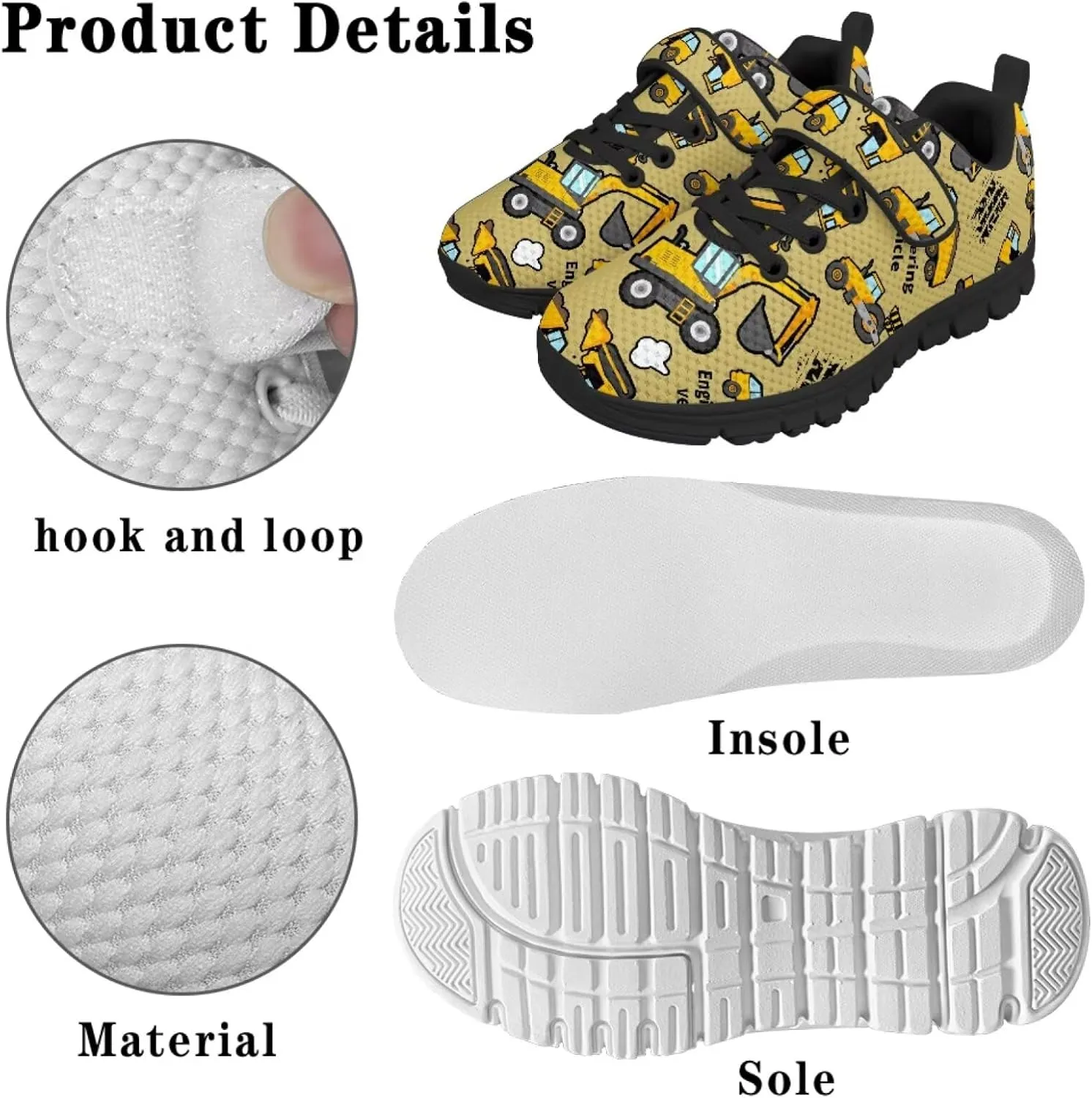 Kids Shoes for Boys Breathable Lightweight Single Buckle Sneakers Low Top Mesh Athletic Casual Shoes