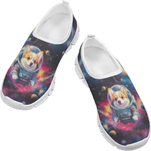 Kids Slip On Shoes Boys Sneakers Gym Shoes Space Themed Tennis Shoes