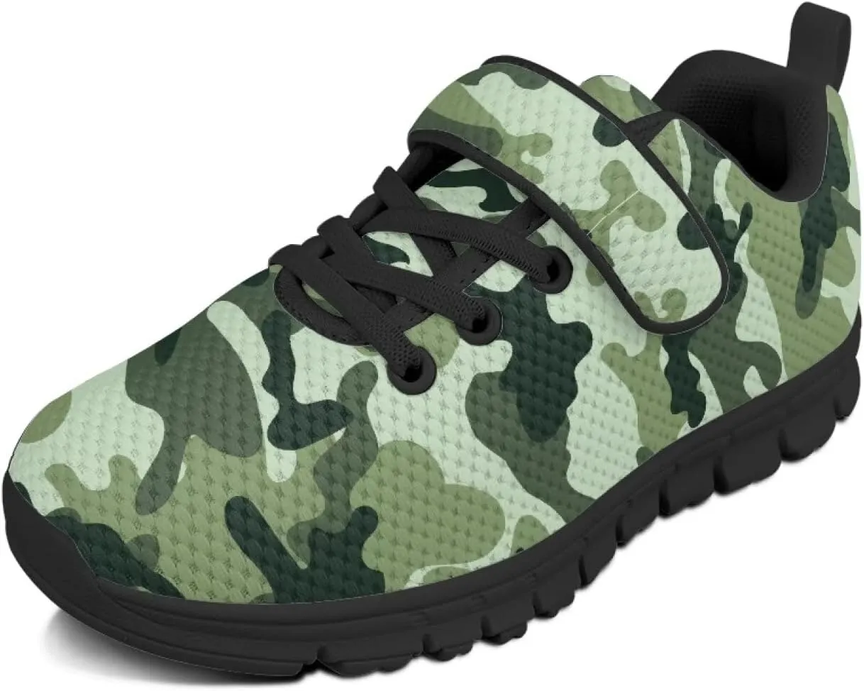 Kids Strap Sneakers Non-Slip School Loafers Shoes Sports Running Walking Shoes Casual Wide Barefoot Shoes