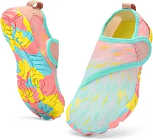 Kids Water Shoes Boys Girls - Wide Toe Box Quick Dry Barefoot Shoes Breathable Non Slip Aqua Athletic Sneakers for Swim Beach Pool Kayak Hiking Sand Walking Travel Essentials (Little Kid/Big Kid)