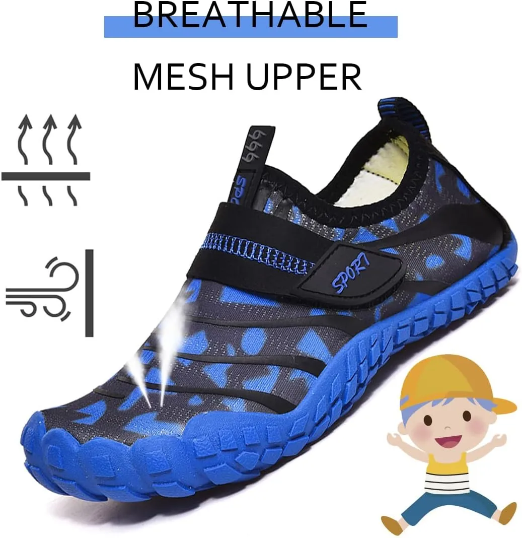 Kids Water Shoes Quick Dry Barefoot Aqua Sport Shoes Boys Girls Lightweight Sneakers Beach Swim Pool Shoes