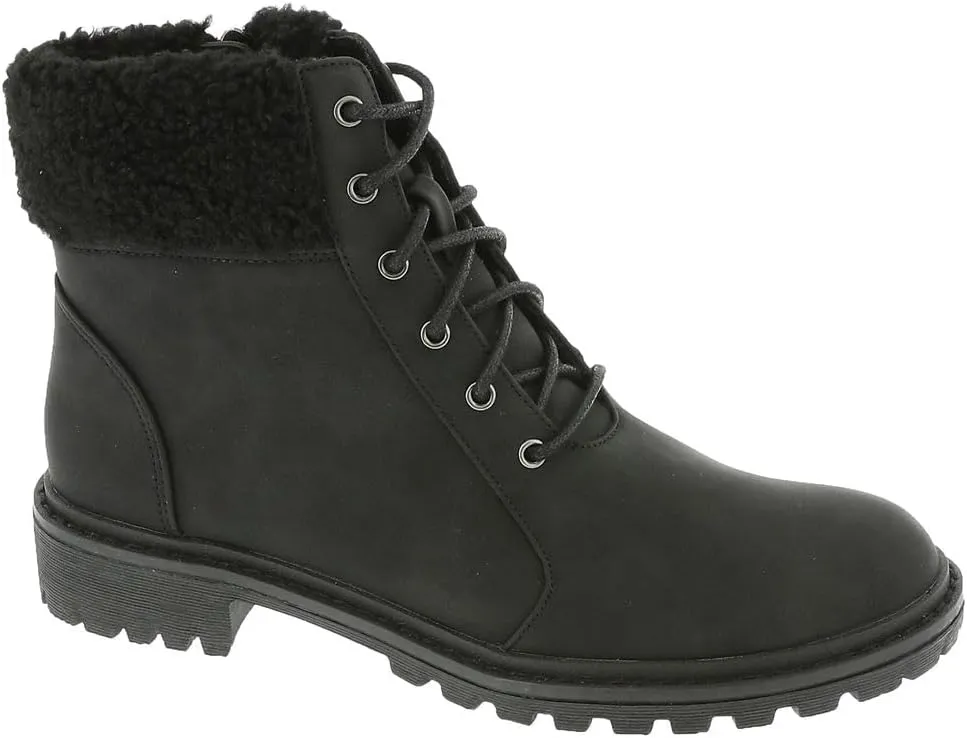 Masseys Women's Hazel Lace-Up Lug Sole Boot