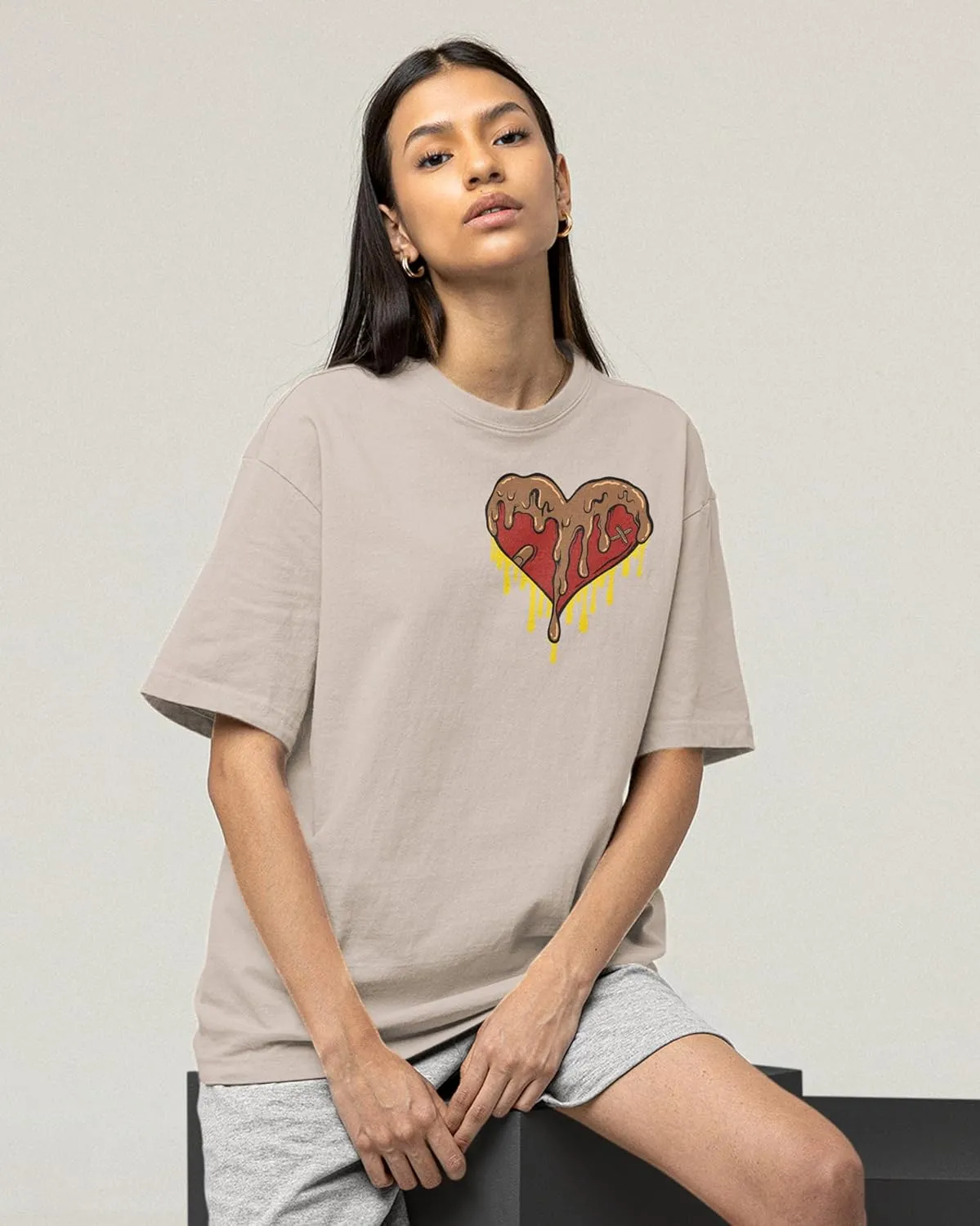 Max 1 Big Head Origins Shirt, Dripping Heart, Shirts Match Sneakers 2D Sand Sneaker T-Shirt Tee