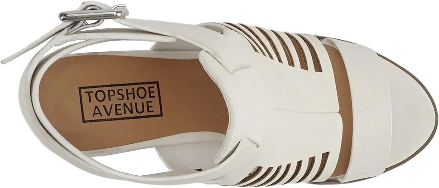 Mayo ~ Gladiator Cutout Stacked Chunky High-Heeled Dress Sandals with Adjustable Ankle Strap
