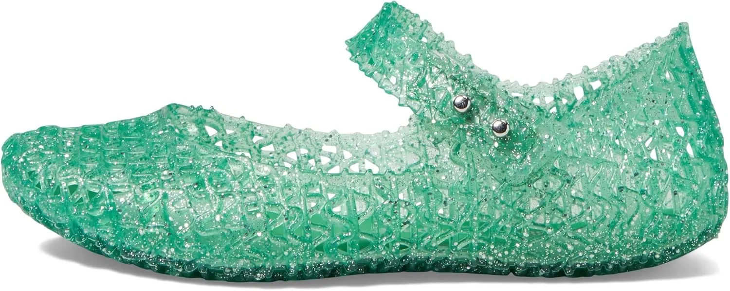 Melissa Mini Campana Papel Flats for Babies, Toddlers - Comfortable & Cute Close-Toe Jelly Flat Shoes with Mary-Jane Strap & Interwoven Cut-Out Design