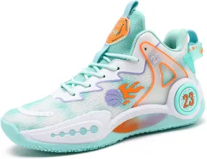Mens Breathable High Top Chinese Design Basketball Shoes Fashion Graffiti Non-Slip Walking Running Tennis Training Volleyball Sneakers