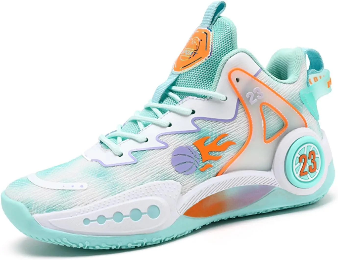 Mens Breathable High Top Chinese Design Basketball Shoes Fashion Graffiti Non-Slip Walking Running Tennis Training Volleyball Sneakers