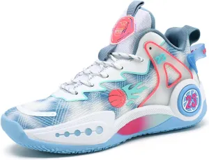 Mens Breathable High Top Chinese Design Basketball Shoes Fashion Graffiti Non-Slip Walking Running Tennis Training Volleyball Sneakers