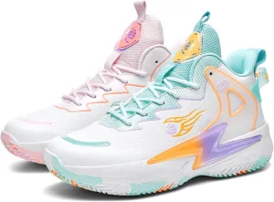 Men's Breathable Mesh Lace Up Basketball Shoes Lightweight Comfortable Running Shoes Gym Sports Tennis Walking Jogging Volleyball Sneakers