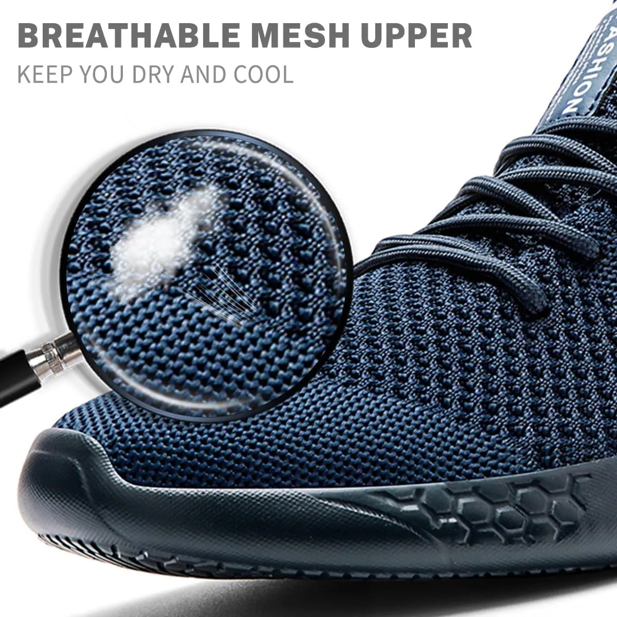 Men's Running Shoes Slip On Walking Comfortable Tennis Breathable Non Slip Athletic Gym Workout Cross Training Fashion Sneakers