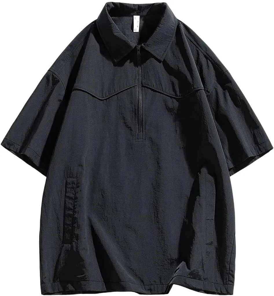 Mens Short Sets 2 Piece Outfits Stylish Quick Dry Cargo Shirts Shorts Teen Boys Summer Athletic Tracksuit Lightweight