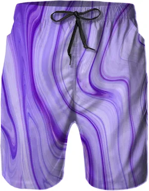 Mens Swim Trunks with Mesh Lining,Quick Dry Swimsuit Board Shorts Beach Pants Swimwear Bathing Suits