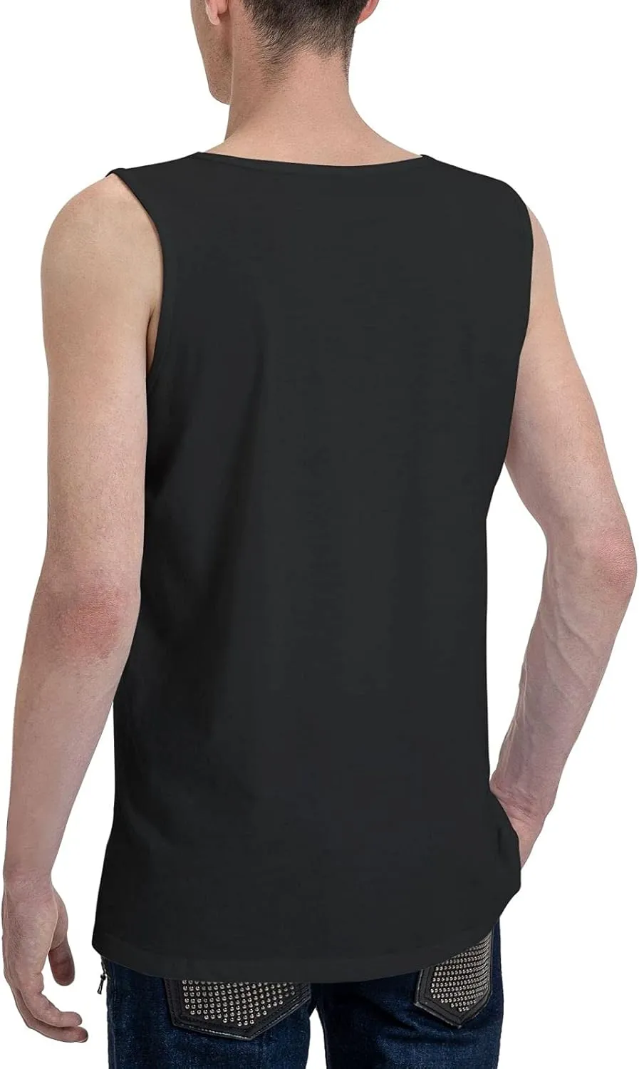Men's Tank Top Sleeveless Tees Greek Heart Flag Quick Dry Sport Shirts Muscle Workout Gym Beach T-Shirts