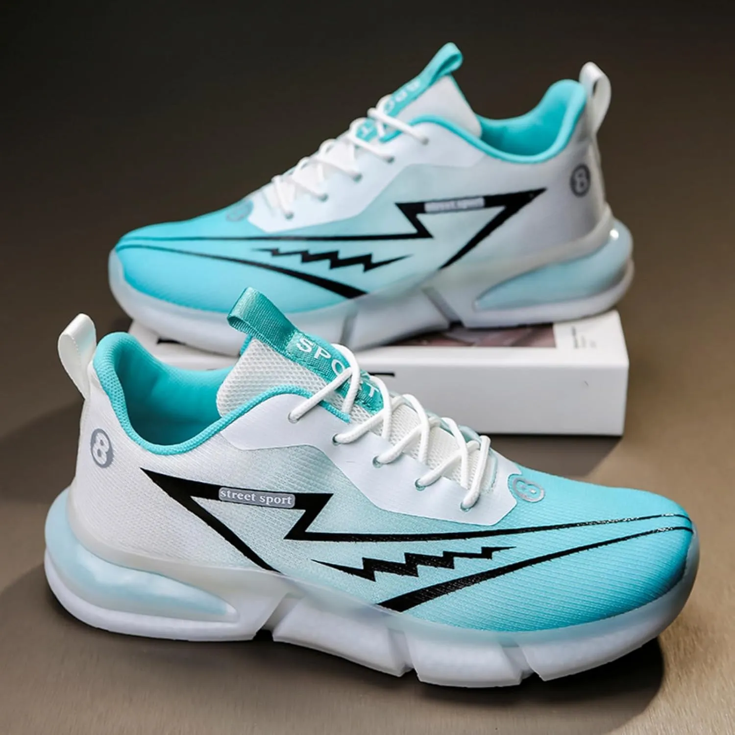 Men's Ultra - Lightweight Stylish Breathable Mesh Sneakers - Comfortable Walking Shoes, Trendy Running Shoes, Suitable for Daily Wear, Sports and Fitness
