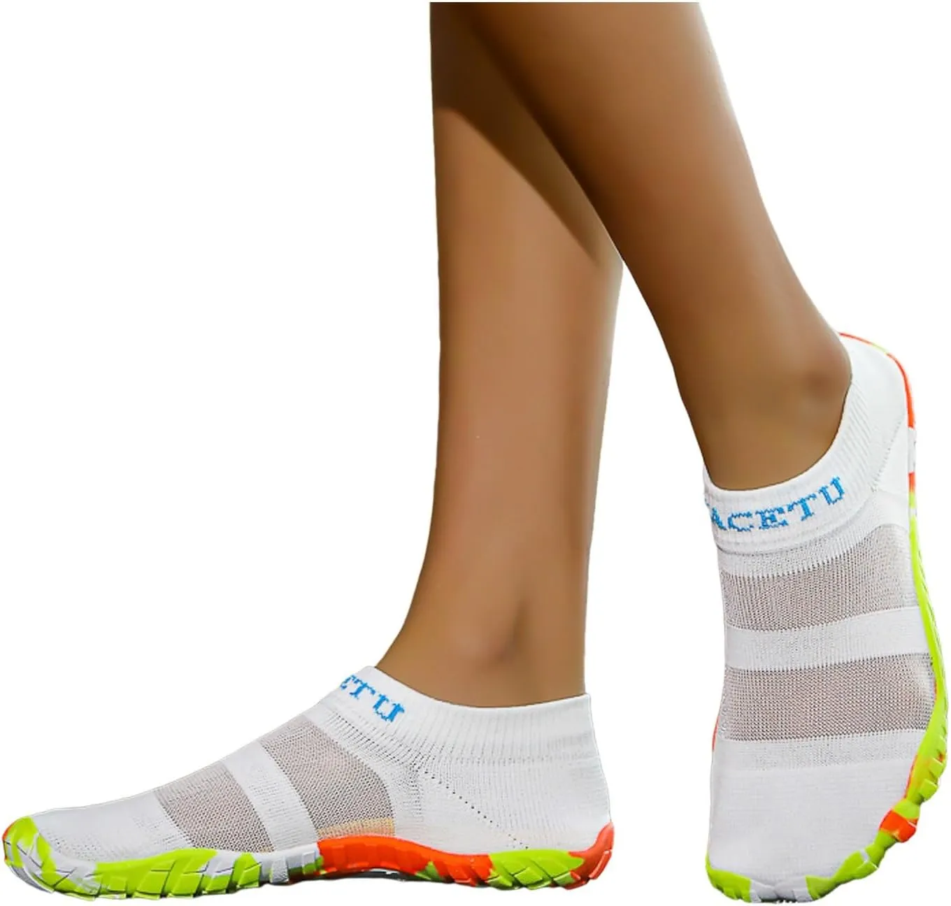 Men's Women's Slip On Water Shoes Quick Dry Barefoot Lightweight Aqua Shoes Beach Swim Pool Hiking Wading Surfing Sport Sneakers with Breathable Mesh Knit Non Slip Indoor Yoga Fitness Boxing