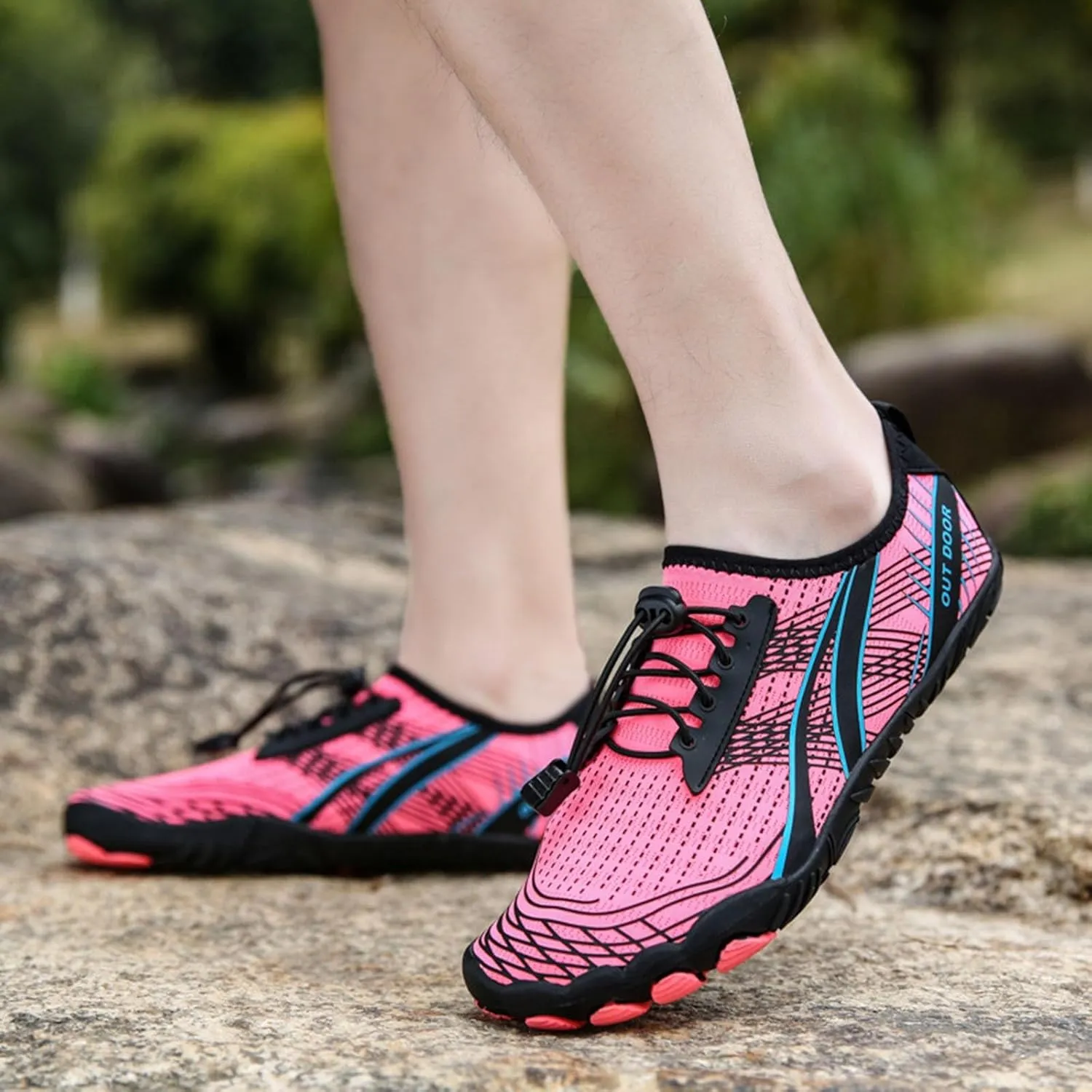 Mens Womens Water Shoes Barefoot Quick Dry Aqua Beach Swim Pool Shoes Lightweight Outdoor Sports Hiking Surf Yoga Exercise Footwear