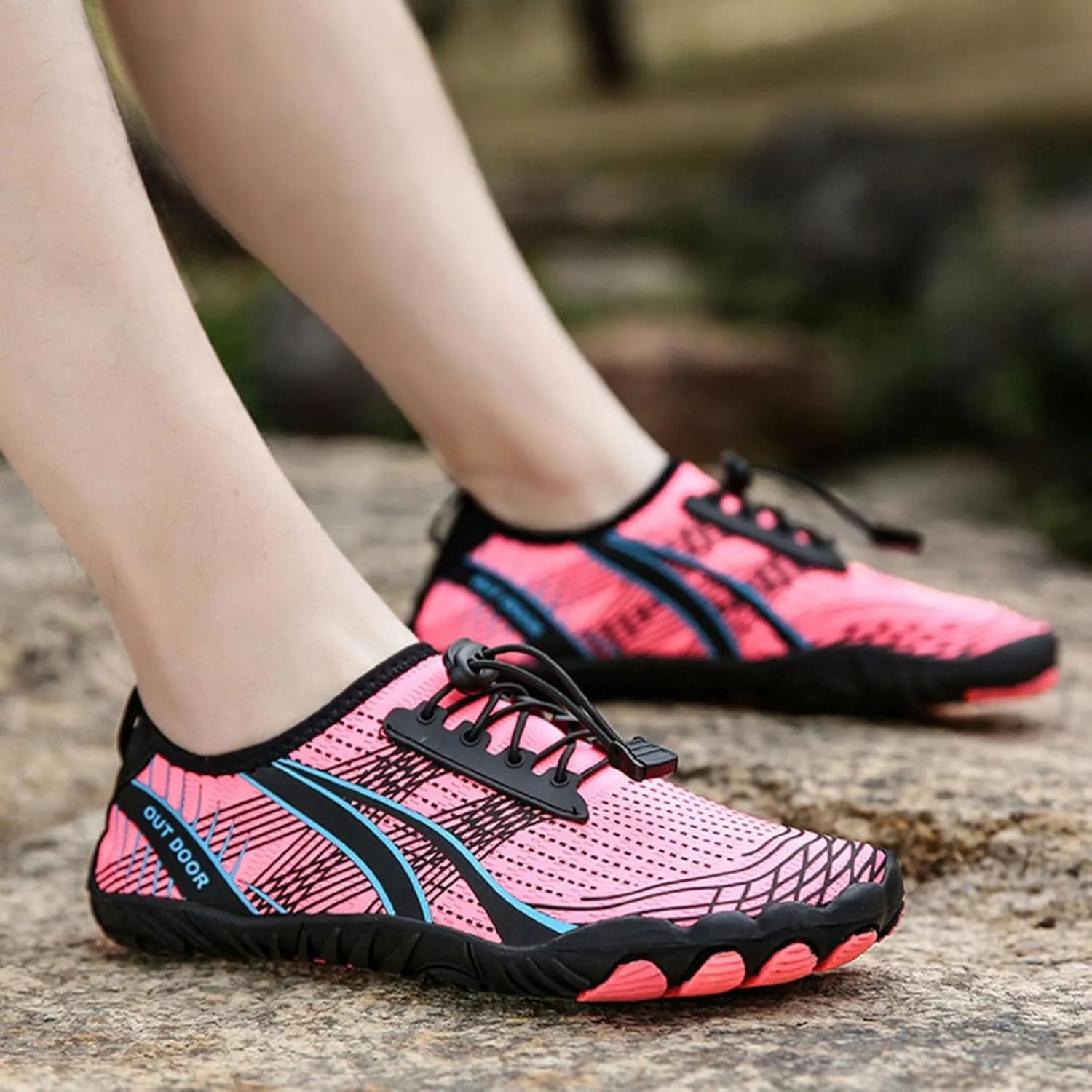 Mens Womens Water Shoes Barefoot Quick Dry Aqua Beach Swim Pool Shoes Lightweight Outdoor Sports Hiking Surf Yoga Exercise Footwear