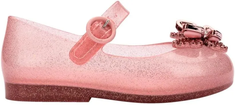 mini melissa Sweet Love Fly Mary Jane Jelly Shoes for Babies & Toddlers - Ballet Flats w/Butterfly Design & Adjustable Strap