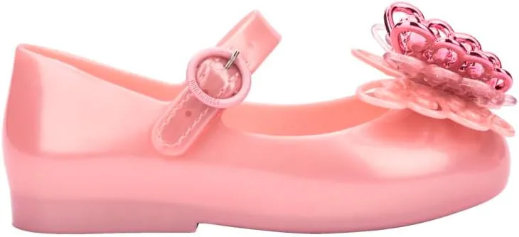 mini melissa Sweet Love Fly Mary Jane Jelly Shoes for Babies & Toddlers - Ballet Flats w/Butterfly Design & Adjustable Strap