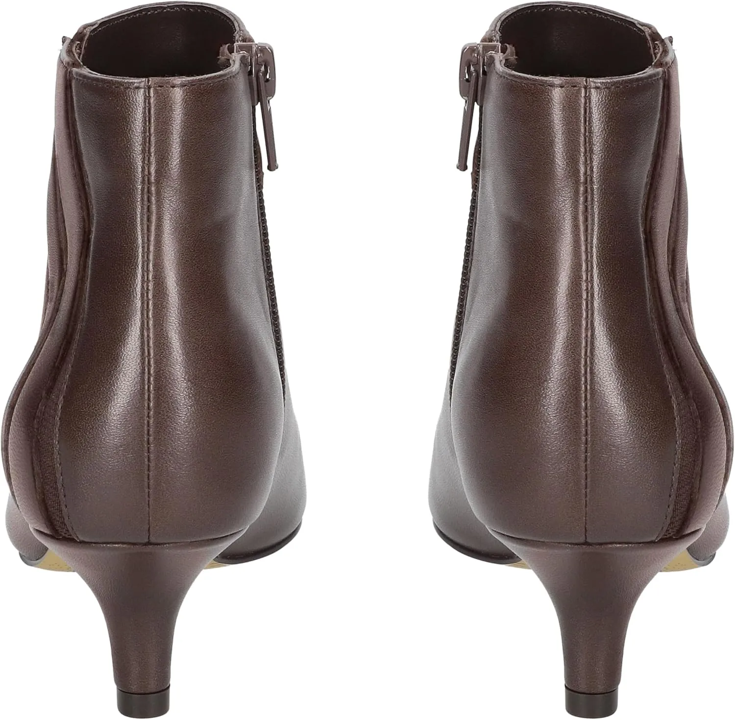 MOOMMO Women Low Kitten Heel Suede Ankle Boots Bow Pointed Closed Toe Zipper Chelsea Boots 2" Heels Buckle Strap Faux Suede Boot Zip Up Short Dress Booties Fall Office Wedding Comfy Cute 4-11 M US