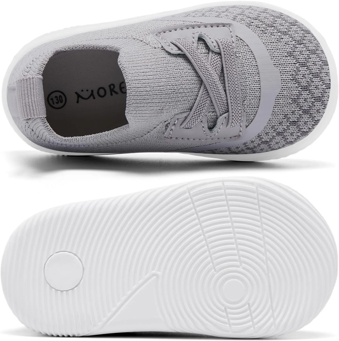 MORENDL Toddler Slip On Sneakers Baby Walking Shoes Non-Slip Breathable Boys & Girls Tennis Shoes Infant Running Shoes