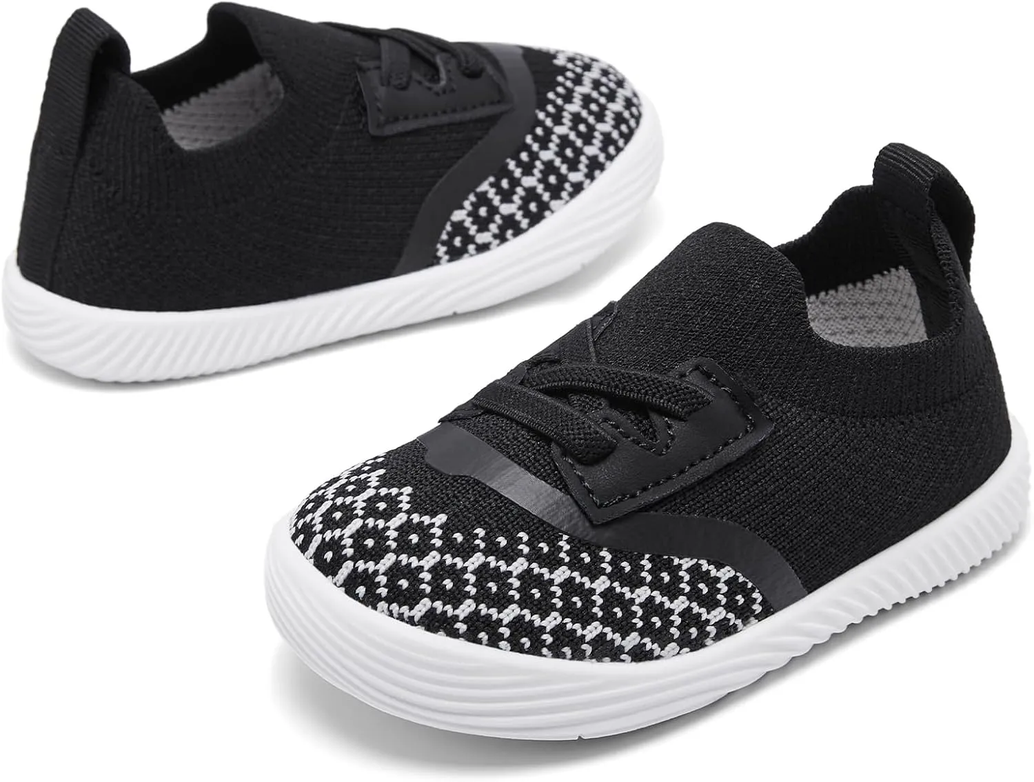 MORENDL Toddler Slip On Sneakers Baby Walking Shoes Non-Slip Breathable Boys & Girls Tennis Shoes Infant Running Shoes