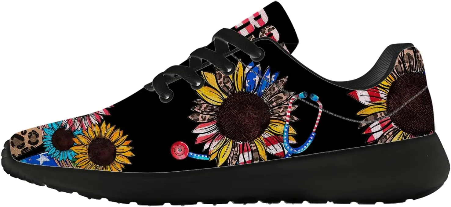 Nurse Themed Womens Mens Running Shoes 3D Printed Tennis Walking Sneakers Gifts for Ladies