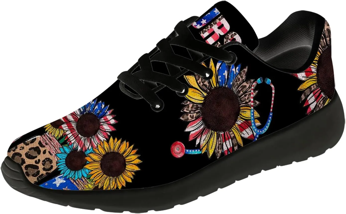 Nurse Themed Womens Mens Running Shoes 3D Printed Tennis Walking Sneakers Gifts for Ladies