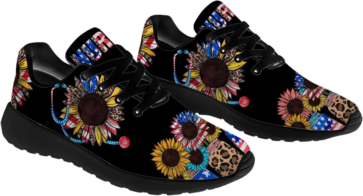 Nurse Themed Womens Mens Running Shoes 3D Printed Tennis Walking Sneakers Gifts for Ladies