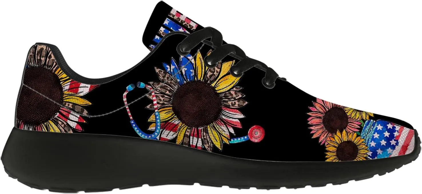 Nurse Themed Womens Mens Running Shoes 3D Printed Tennis Walking Sneakers Gifts for Ladies