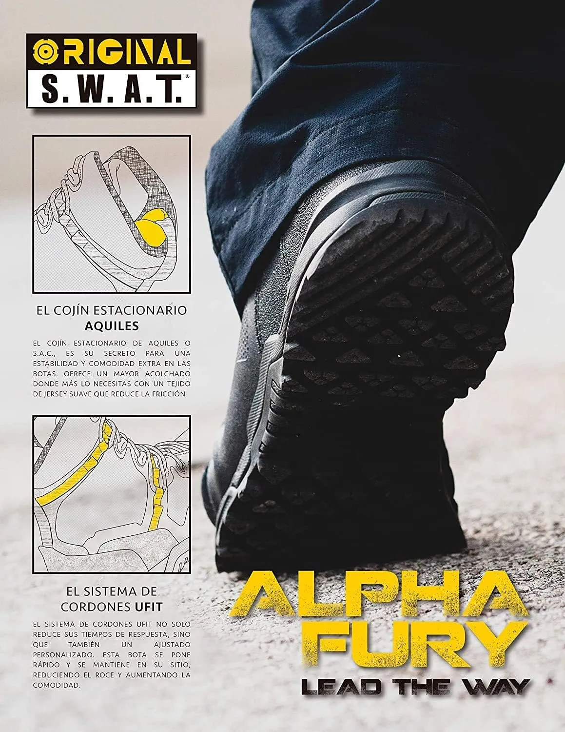 Original S.W.A.T. Men's Alpha Fury 8' Lace-up Outdoors Equipment