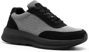 OrthoComfoot Men's Orthopedic Fashion Sneakers: Comfortable Casual Arch Support Walking Shoes for Plantar Fasciitis and Flat Feet, Orthotic Tennis Work Shoes for Foot and Heel Pain