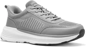 OrthoComfoot Men's Orthopedic Fashion Sneakers with Arch Support: Casual Plantar Fasciitis Walking Shoes for Flat Feet, Comfortable Orthotic Outdoor Shoes for Foot and Heel Pain Relief