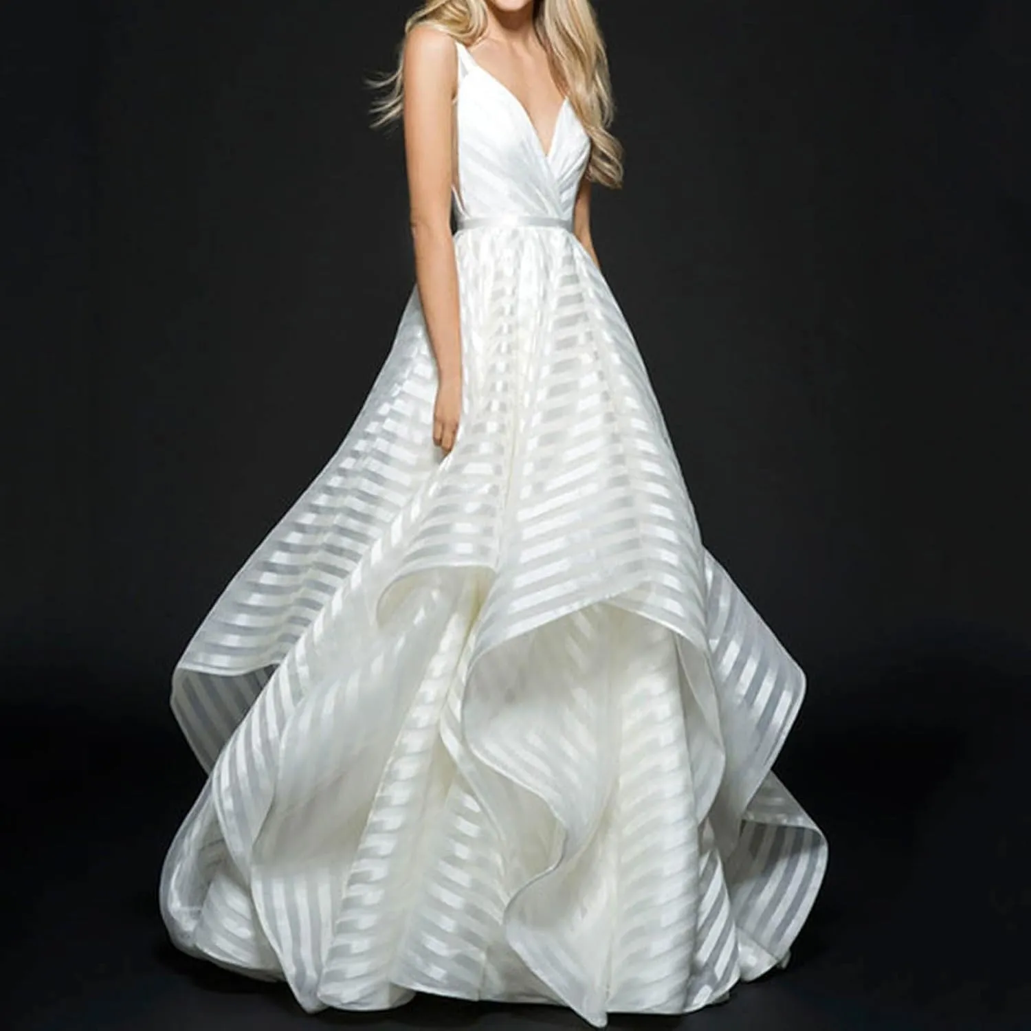 OUSHOP Womens Boho Floral Maxi Dresses Spaghetti Strap Casual Sleeveless Cake Dress Tiered Ruffle Flowy Tiered Dress