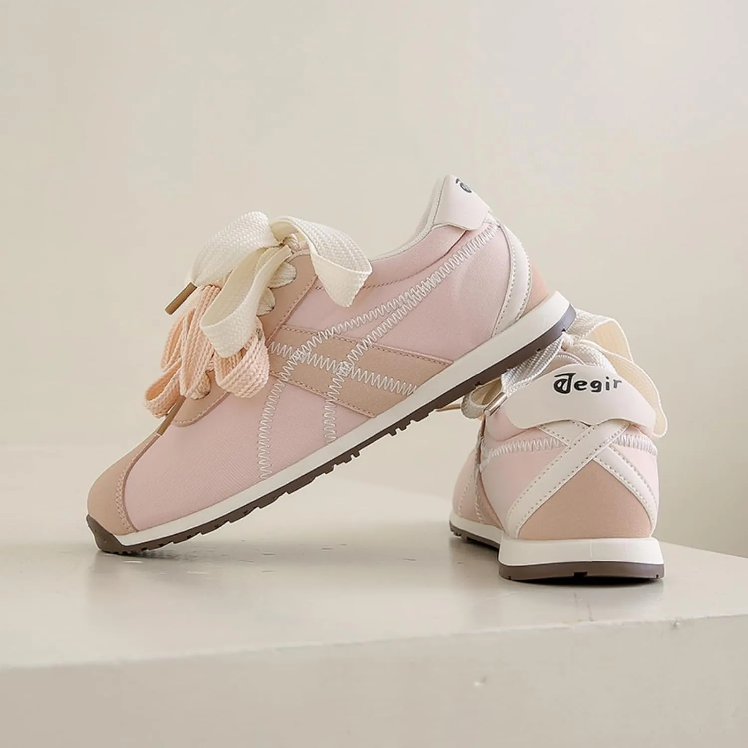 Patchwork Casual Lace Up Non - Slip Walking Shoes for Women. Comfortable Tennis Running Shoes, Womens Fashion Sneakers