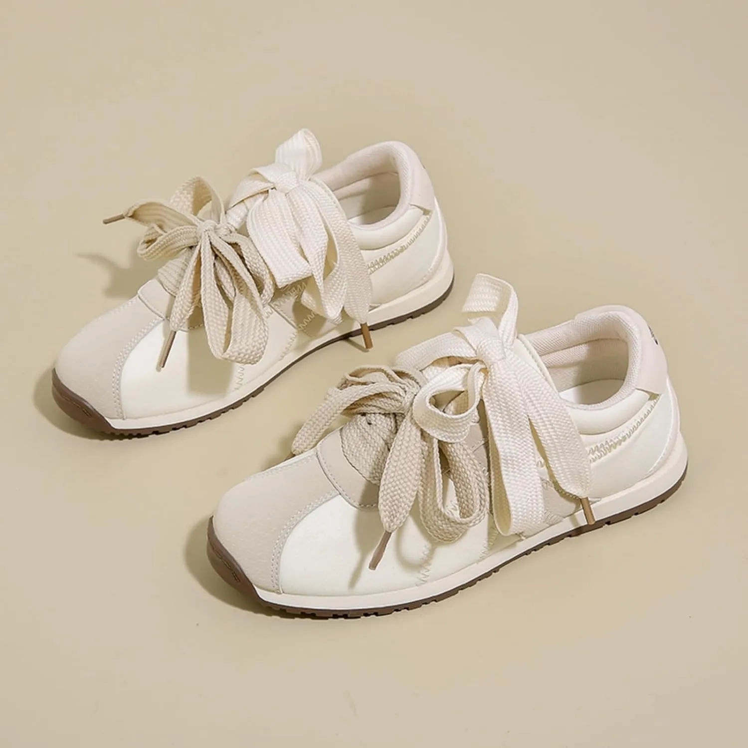 Patchwork Casual Lace Up Non - Slip Walking Shoes for Women. Comfortable Tennis Running Shoes, Womens Fashion Sneakers
