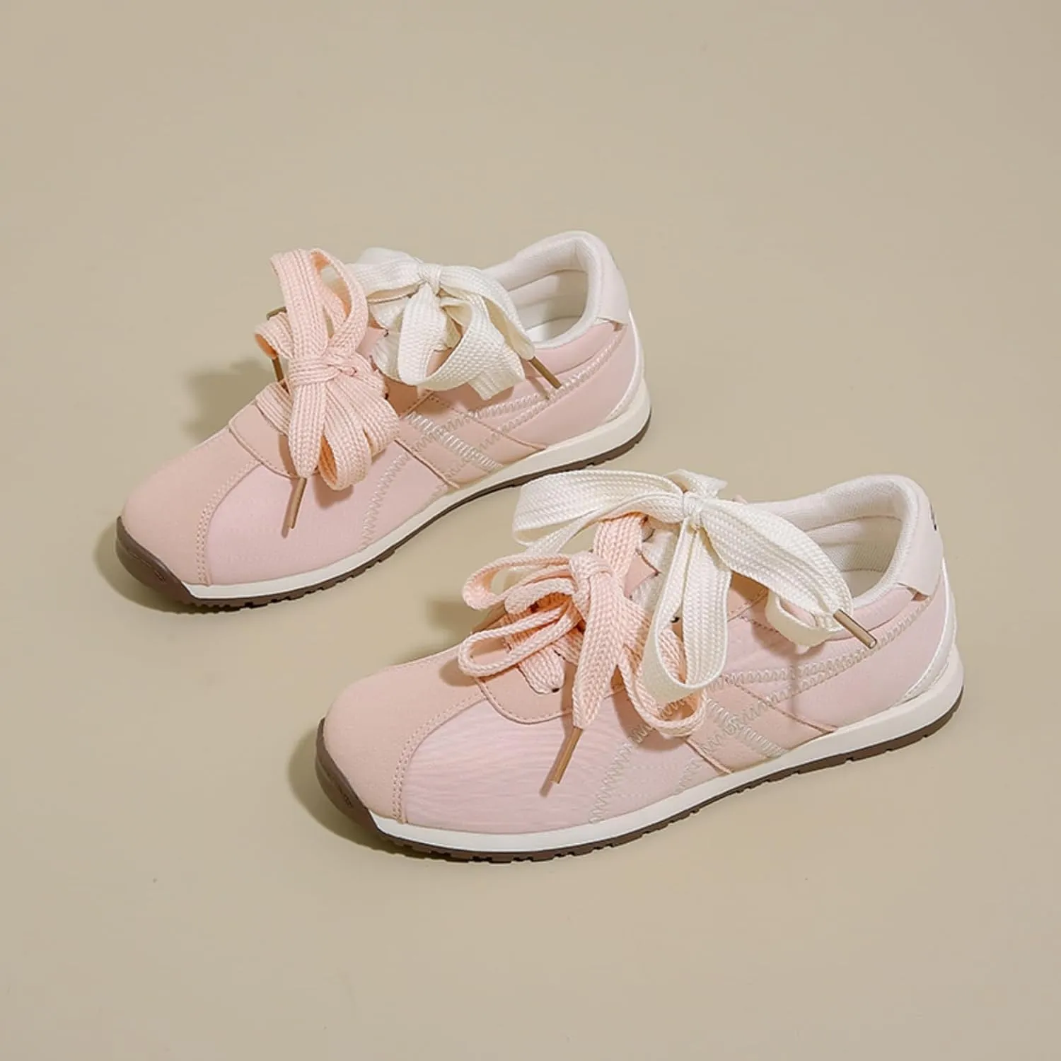 Patchwork Casual Lace Up Non - Slip Walking Shoes for Women. Comfortable Tennis Running Shoes, Womens Fashion Sneakers