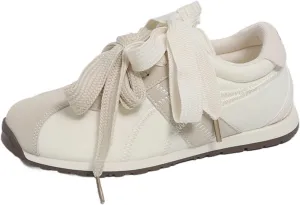 Patchwork Casual Lace Up Non - Slip Walking Shoes for Women. Comfortable Tennis Running Shoes, Womens Fashion Sneakers