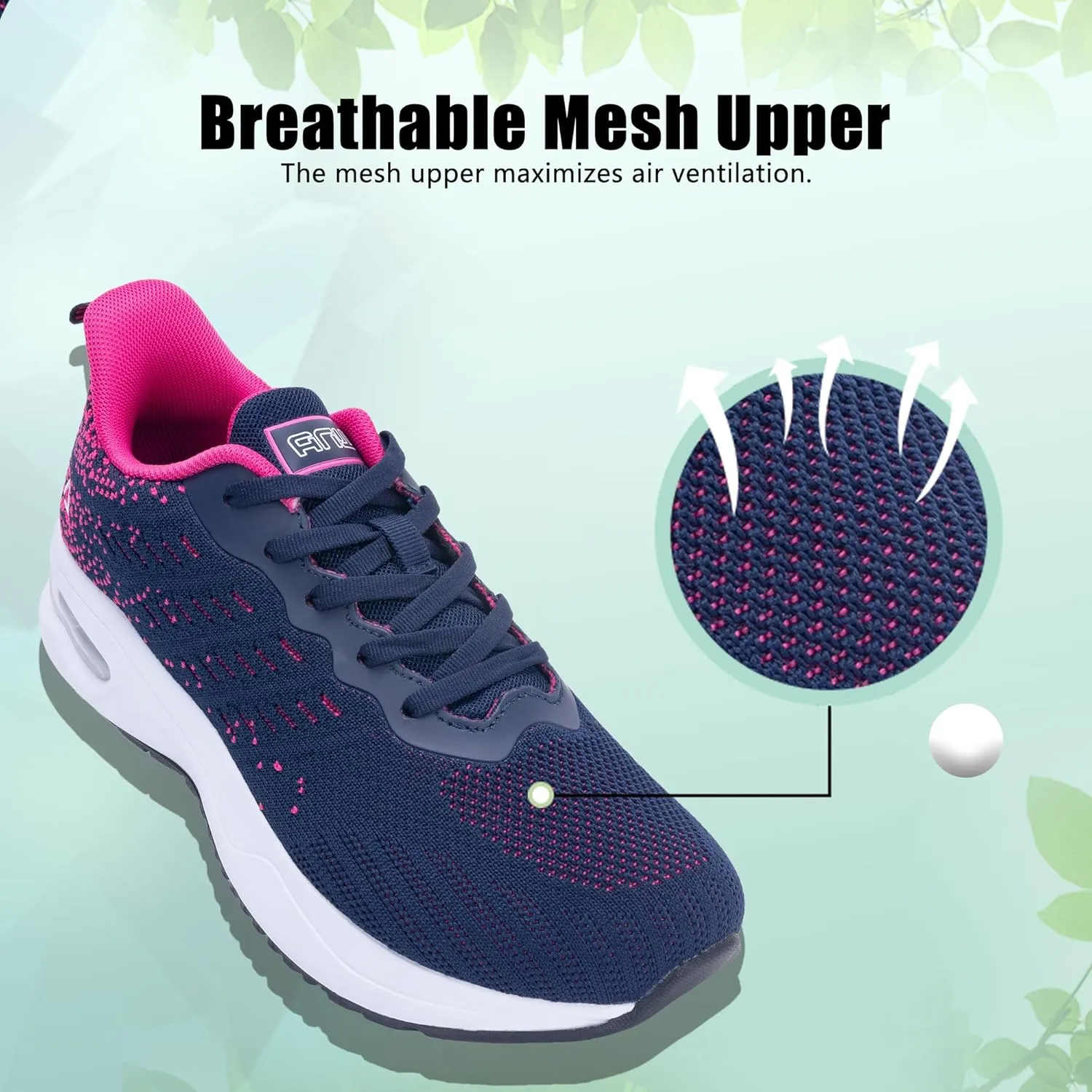 PERSOUL Wide Toe Box Shoes Women Air Running Shoes Arch Support Tennis Athletic Sneakers for Walking Gym Plantar Fasciitis Size 6-11