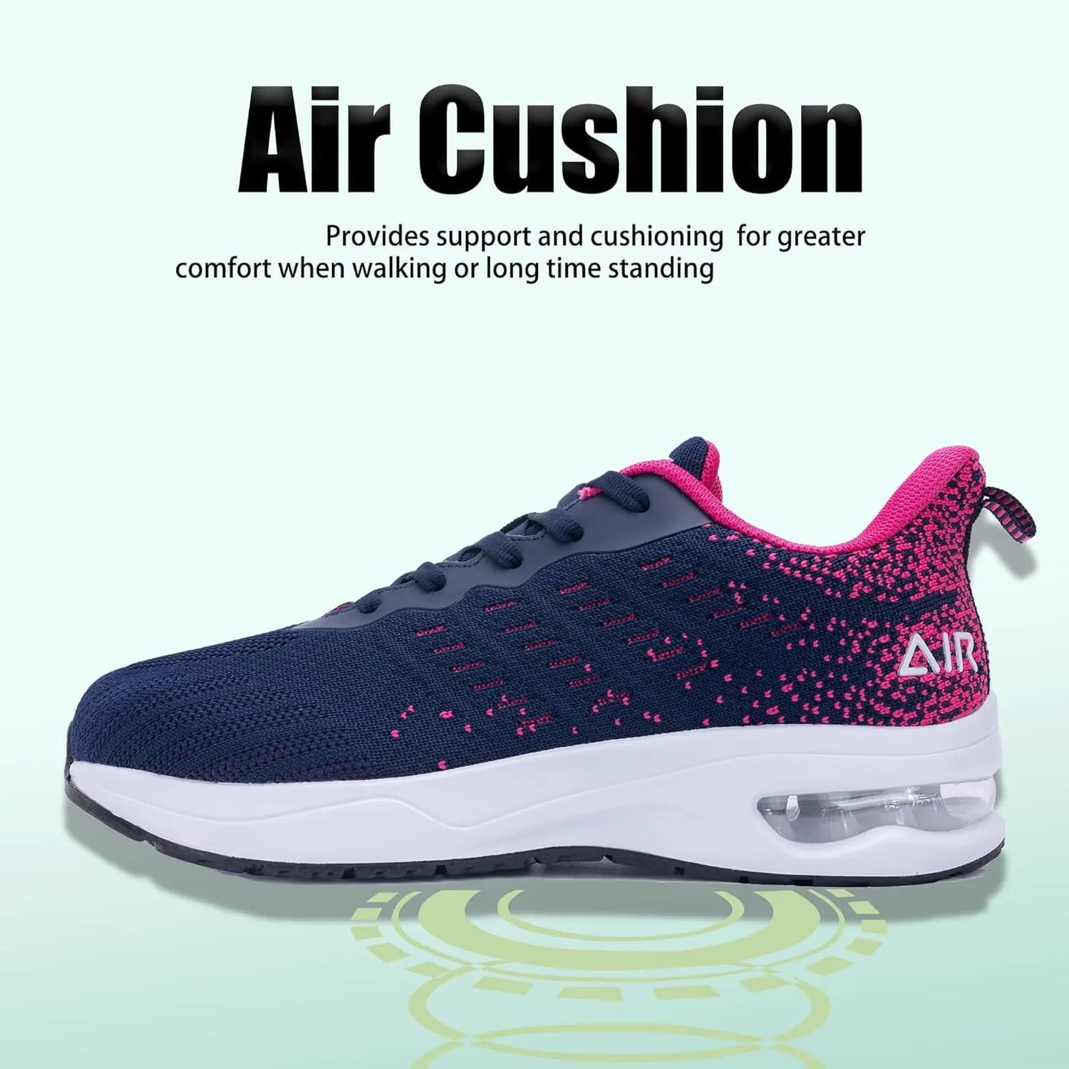 PERSOUL Wide Toe Box Shoes Women Air Running Shoes Arch Support Tennis Athletic Sneakers for Walking Gym Plantar Fasciitis Size 6-11