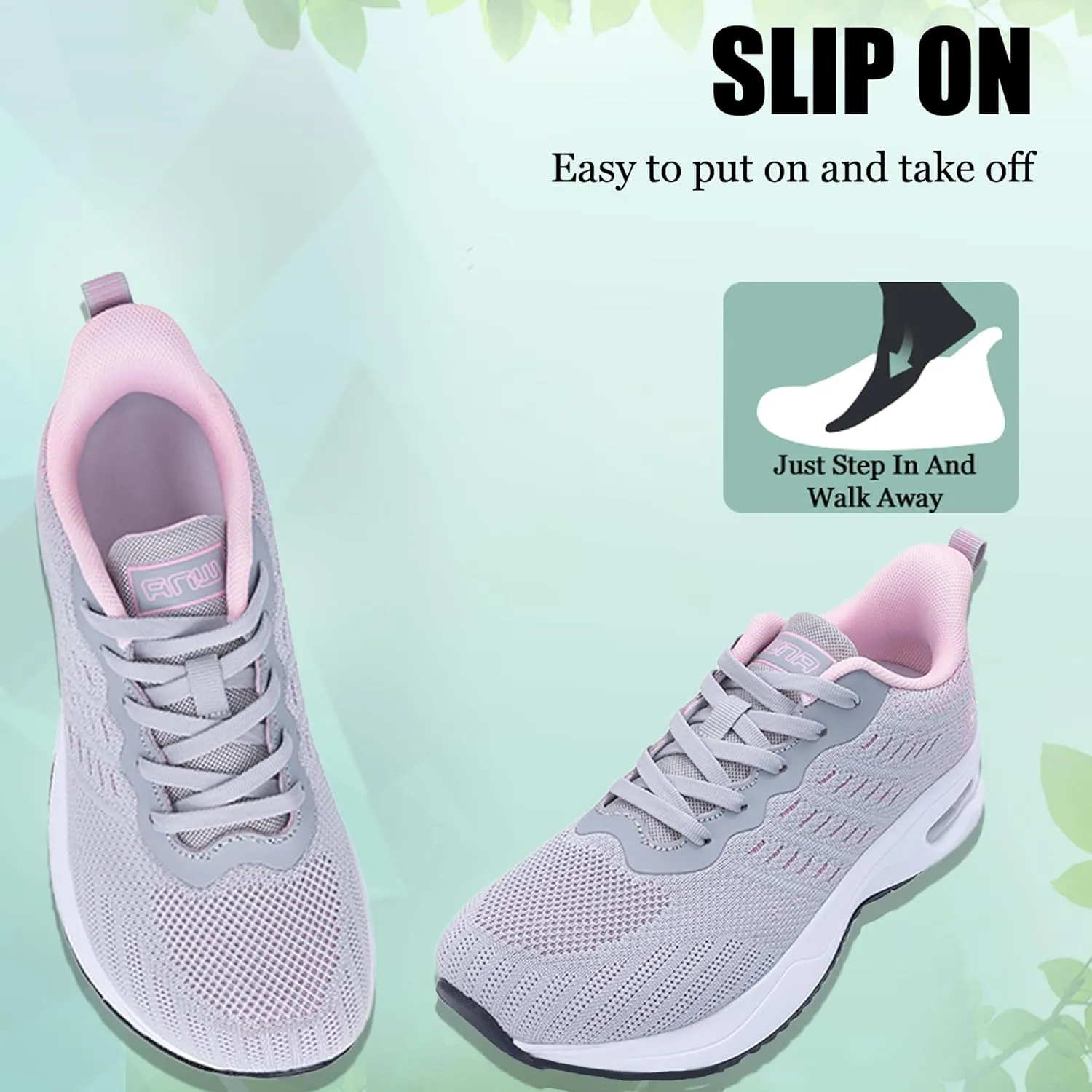 PERSOUL Wide Toe Box Shoes Women Running Shoes Arch Support Tennis Athletic Sneakers for Walking Gym Plantar Fasciitis Size 6-11