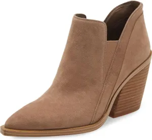 PiePieBuy Ankle Boots for Women Pointed Toe Ankle Booties Stacked Heel V Cut Back Zipper Chelsea Booties