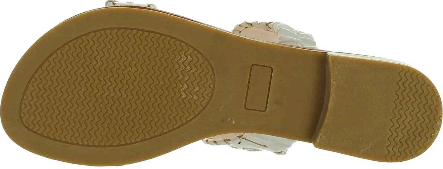 Pierre Dumas Women's Rosetta-4 Slip-On Woven Sandals
